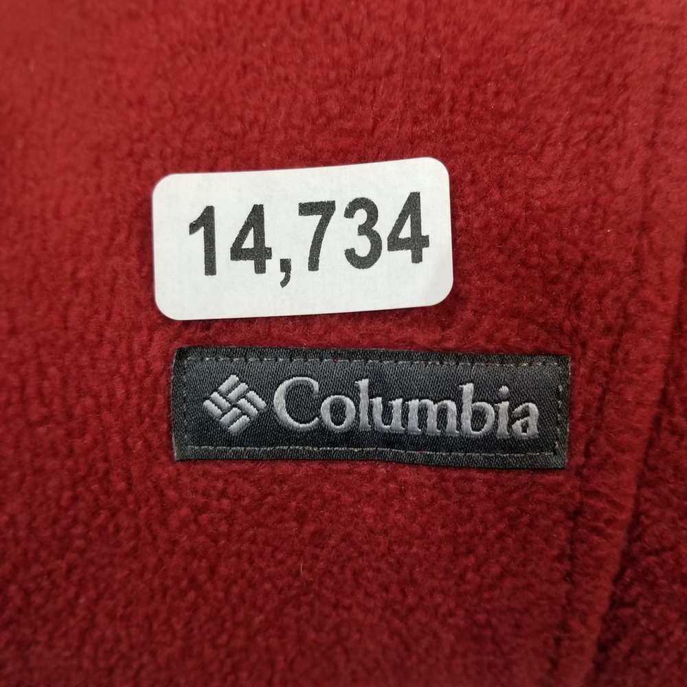 Columbia Jacket Womens Size M Red Full Zip Fleece Mock Neck Long Sleeve - Picture 10 of 10